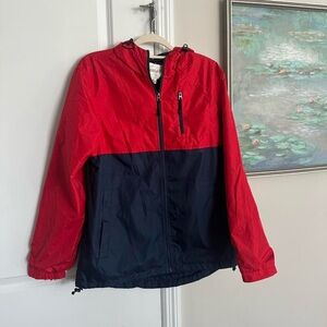 Vintage Surf 90’s Red and Black Windbreaker Jacket